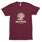 Mahogany Mango Camping Tree Gold American Apparel Tri-Blend Track Shirt